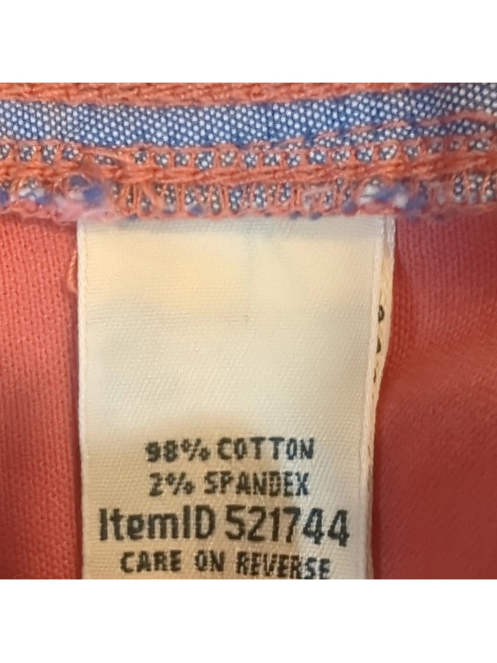 L.L.Bean Women’s Pink Chino Shorts Size 18 Reg 9" Inseam Stretch Pockets Y2K - Picture 8 of 10